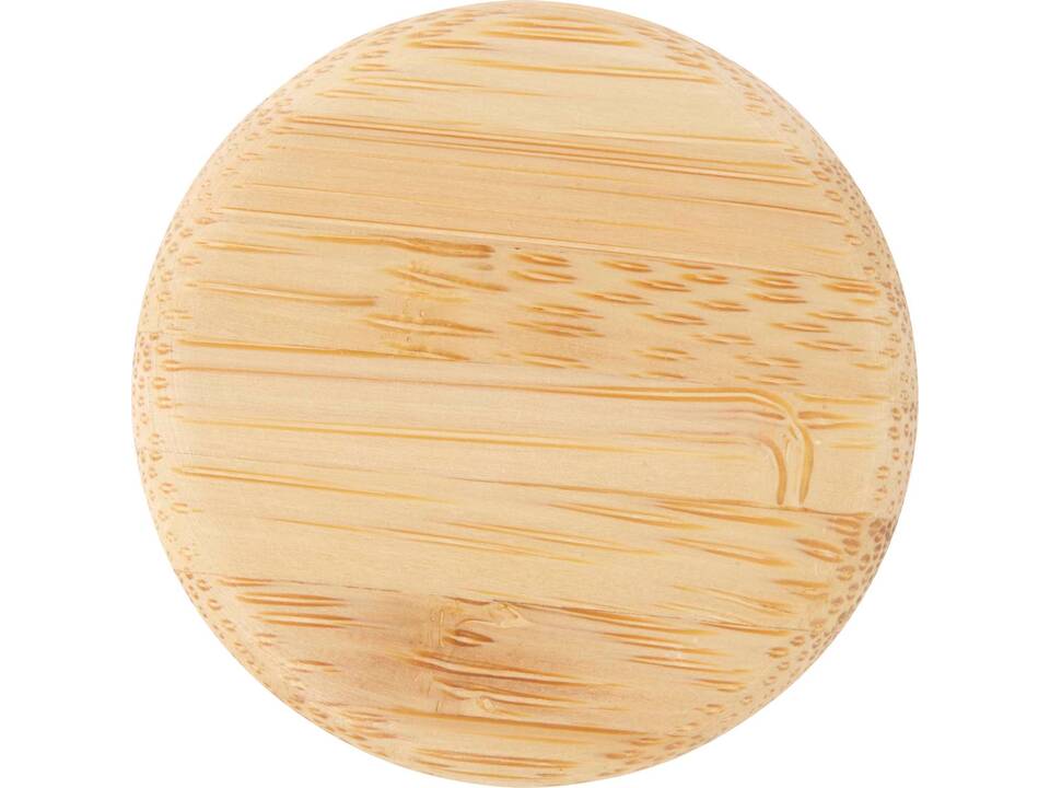 Lume 500 ml fles van mat natronkalkglas met bamboe deksel 14