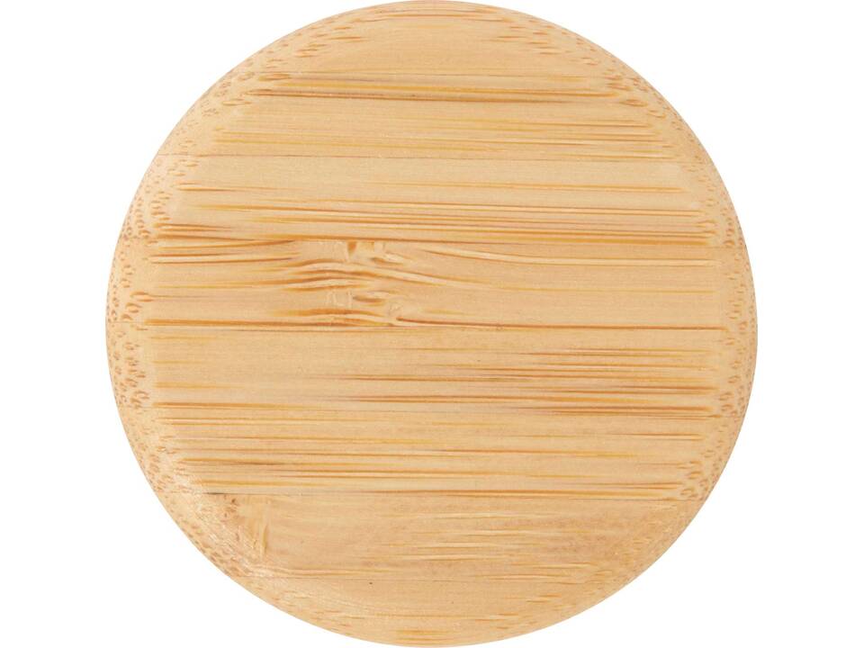 Porto 500 ml glazen waterfles met siliconen handgreep en bamboe deksel 4