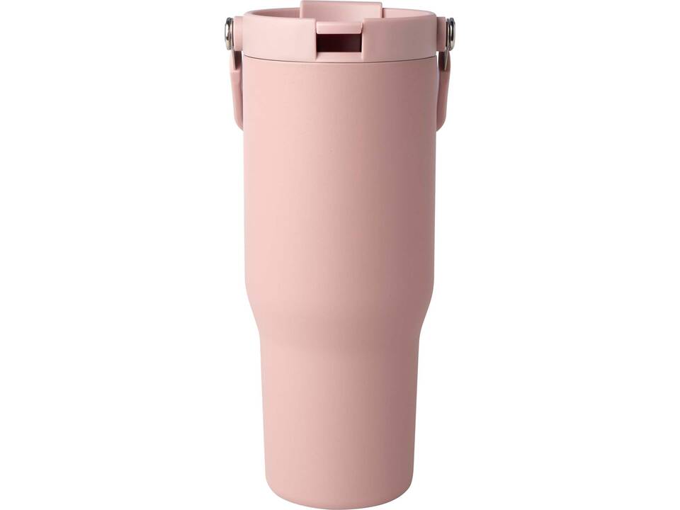 Bronx 900 ml RCS gecertificeerde, vacuüm geïsoleerde beker van gerecycled roestvrij staal en koper met deksel met dubbele functie 24