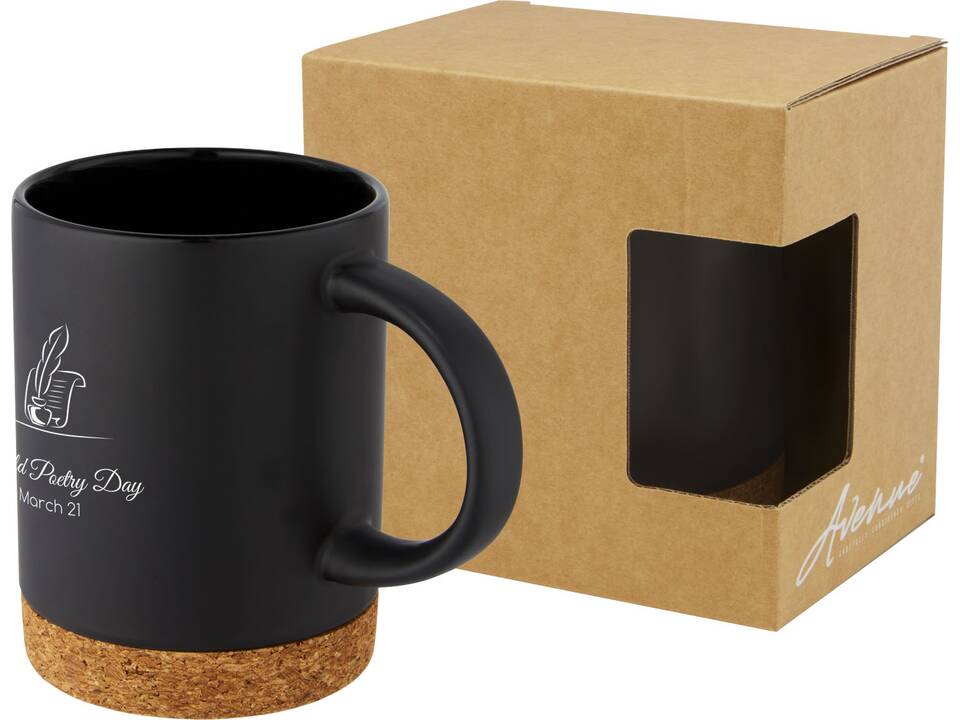 Keramische mok met bodem van kurk - 425 ml 14