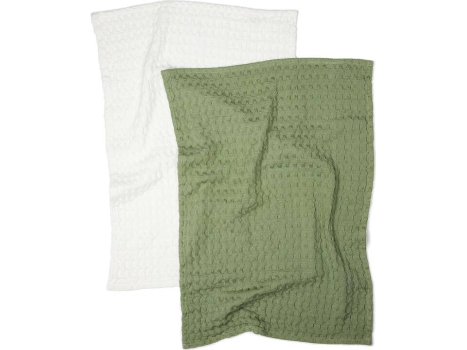 VINGA Cromer keukenhanddoek wafeltjespatroon, 2 stuks 3