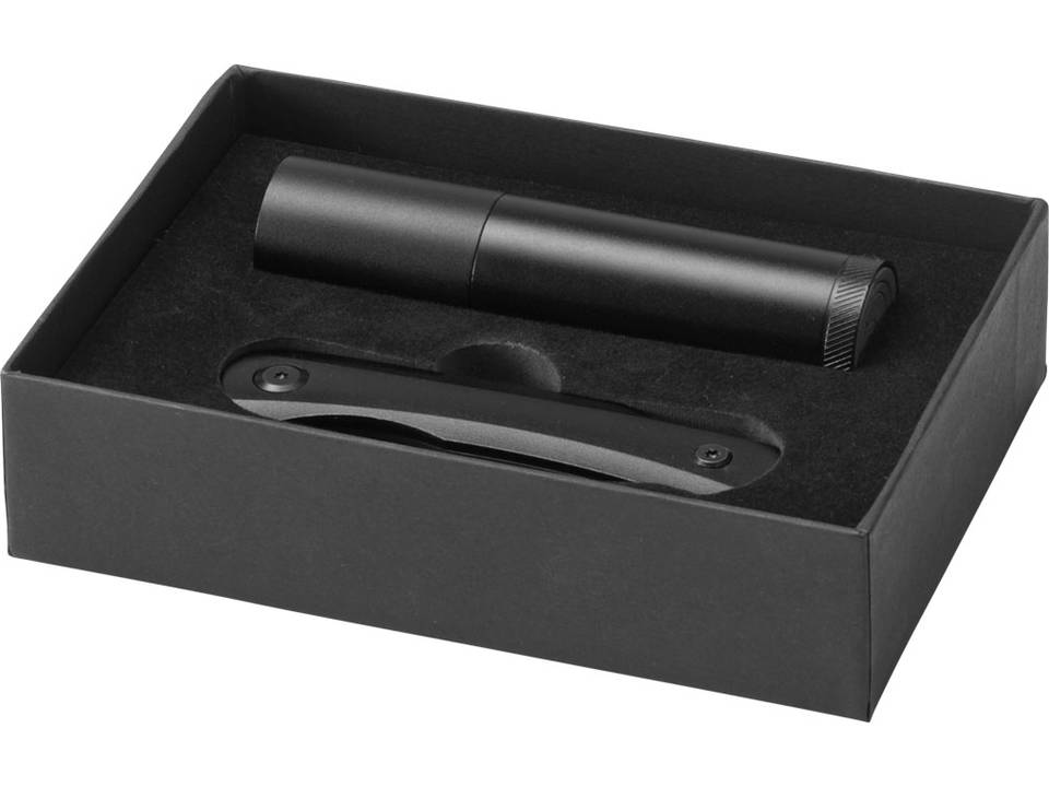 Zaklamp en zakmes set 3