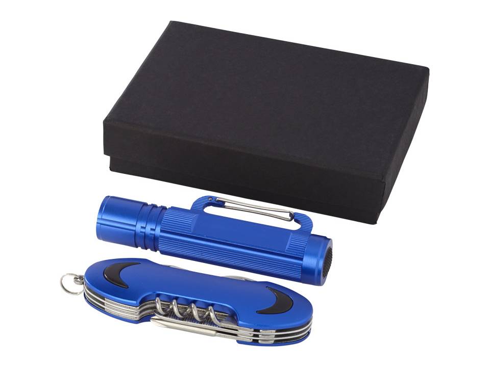Zakmes en zaklamp set 8