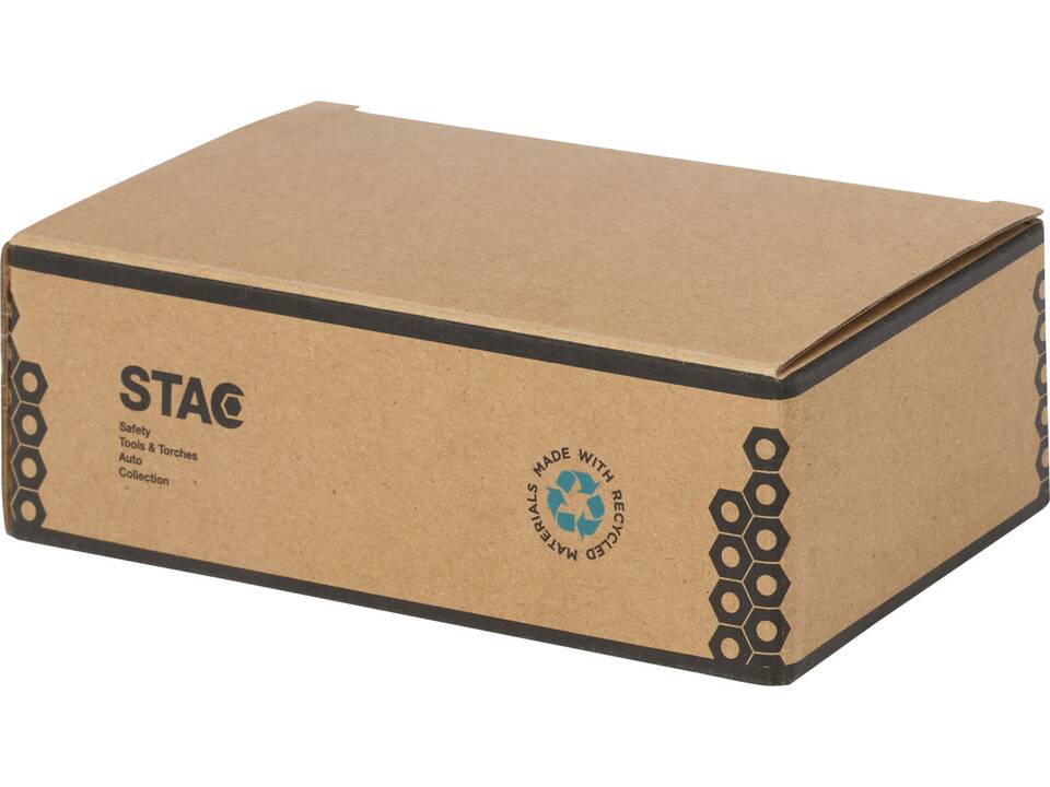 Octo 8-in-1 schroevendraaierset van RCS gerecycled plastic met zaklamp 9