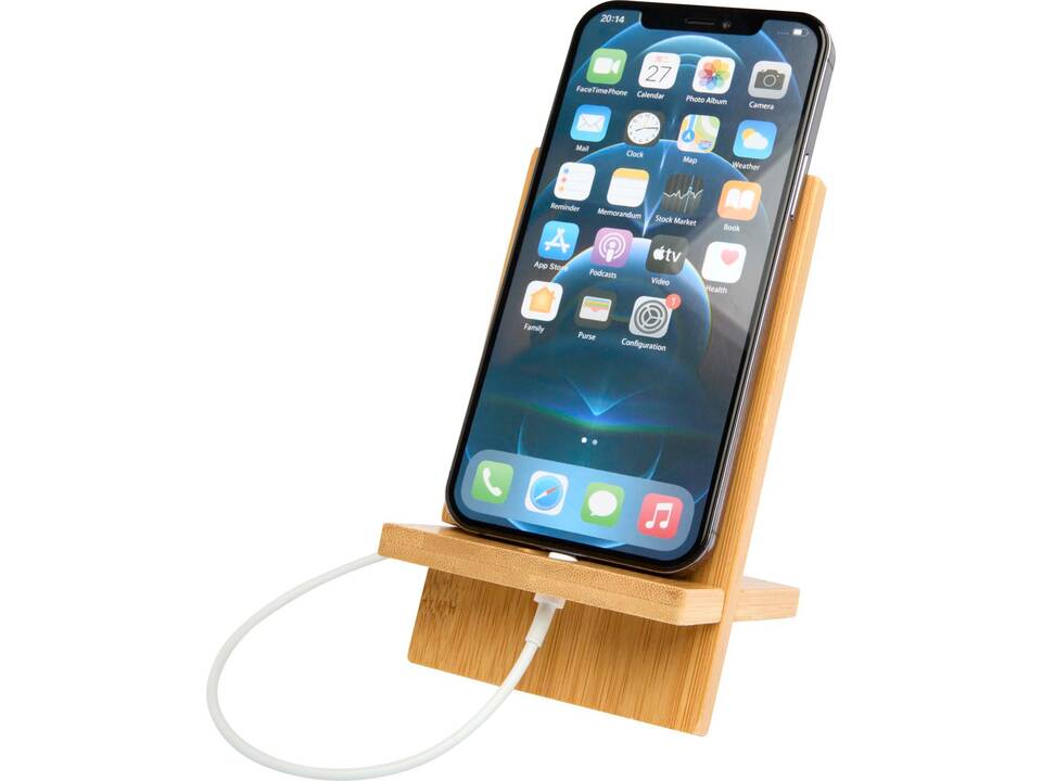 Ceibo afneembare telefoonhouder van bamboe 5