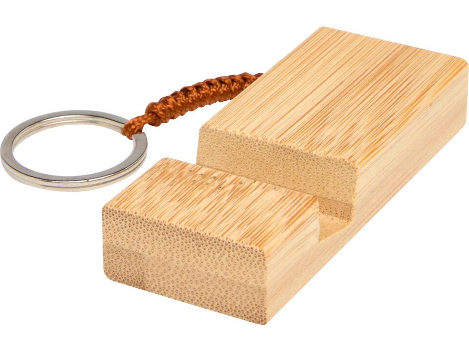 Bosona telefoonhouder met sleutelhanger van bamboe 4