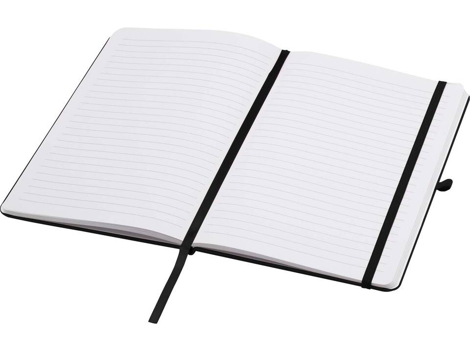 Teak A5 gerecycled notitieboek met harde kaft en gelinieerde pagina's 36