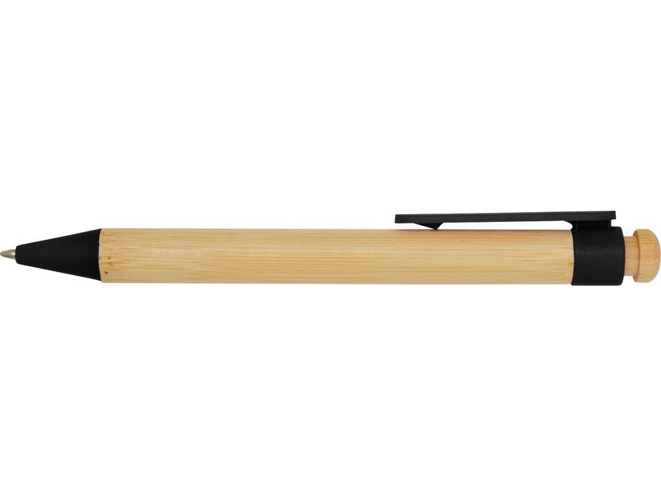 Rattan balpen van bamboe en gerecycled plastic (zwarte inkt) 19