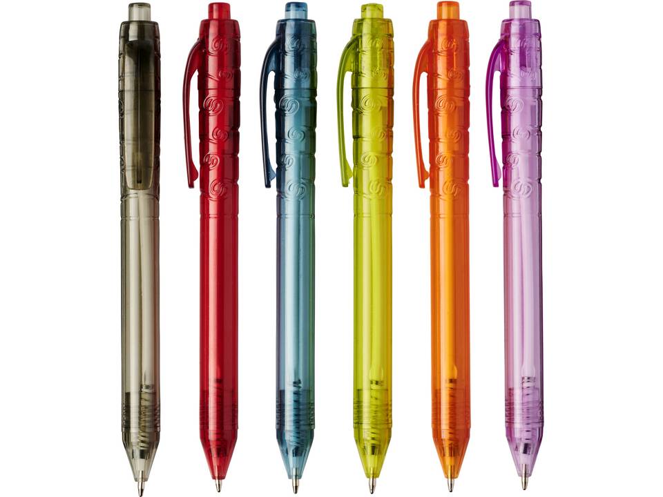 Gerecycleerde transparante balpen 12