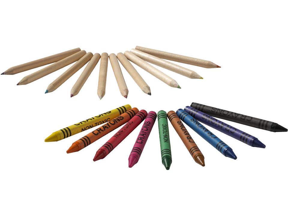 Kleurtjes en waskrijtjes set 1