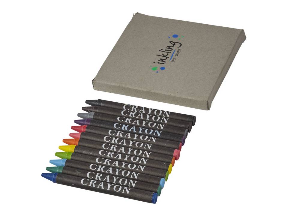 Set van 12 waskrijtjes 2