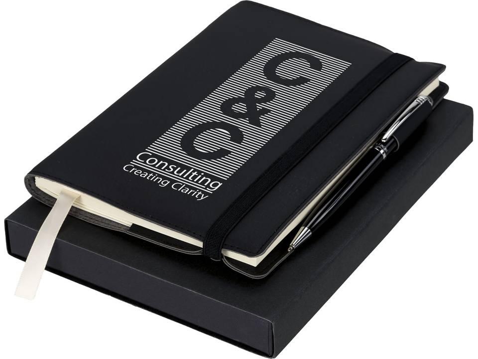 Luxe cadeauset met notitieboek en pen 2