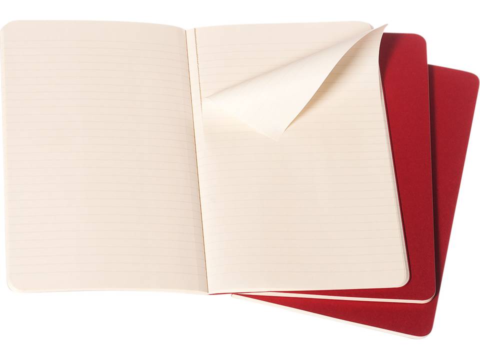 Cahier dagboek Large gelinieerd - set van 3 stuks 10