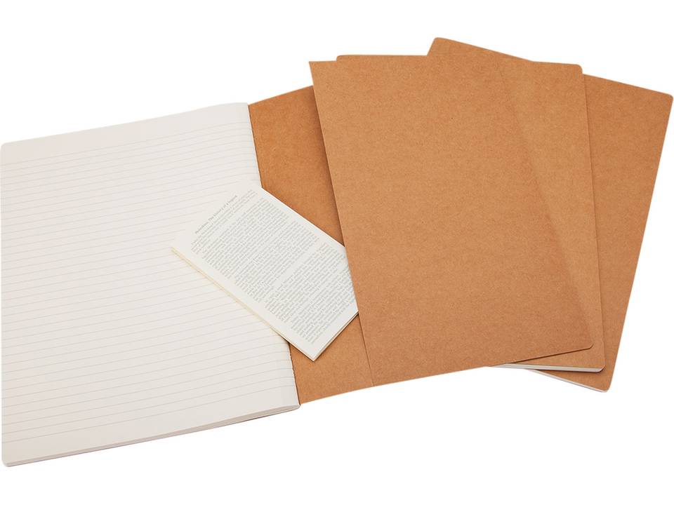 Cahier dagboek Large gelinieerd - set van 3 stuks 1