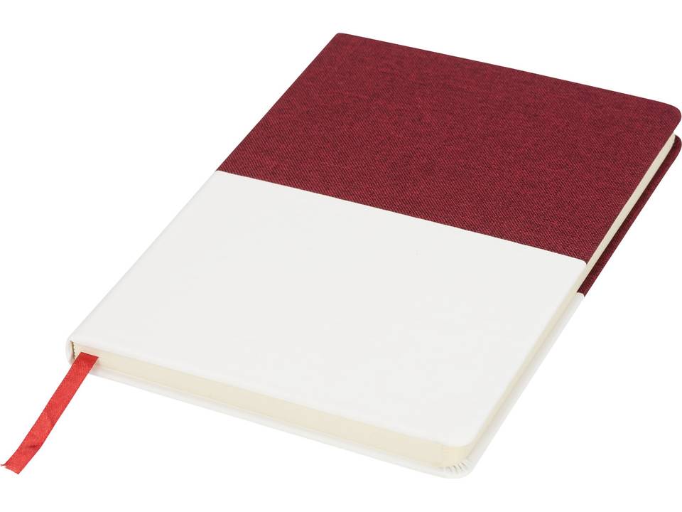 Tweekleurig canvas notitieblok 9