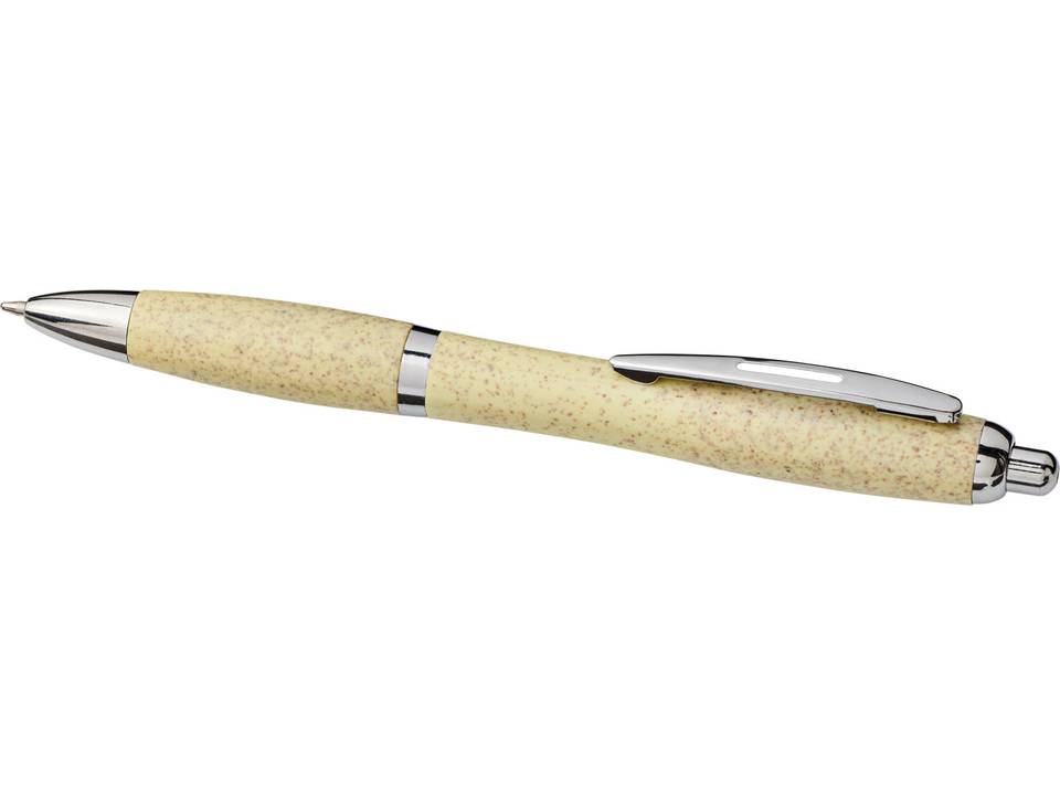 Nash balpen van tarwestro met verchroomde punt 22