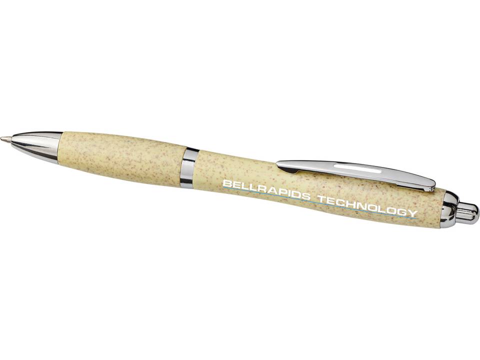 Nash balpen van tarwestro met verchroomde punt 20