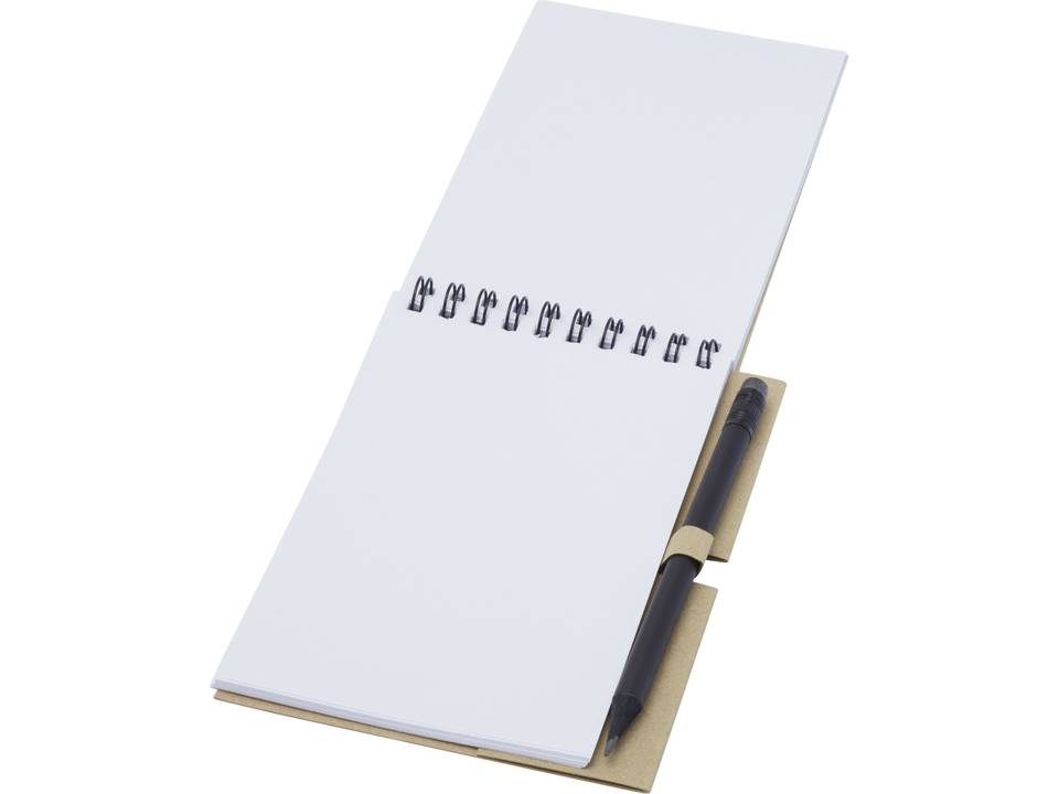 Luciano Eco ringband notitieboek met potlood - klein 5