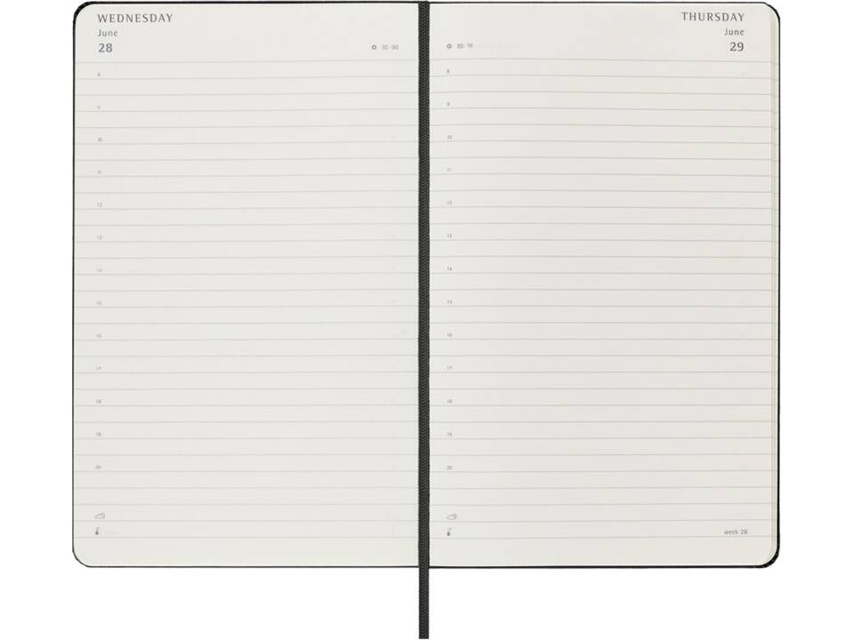 Moleskine 12M dagelijkse planner met harde kaft 29