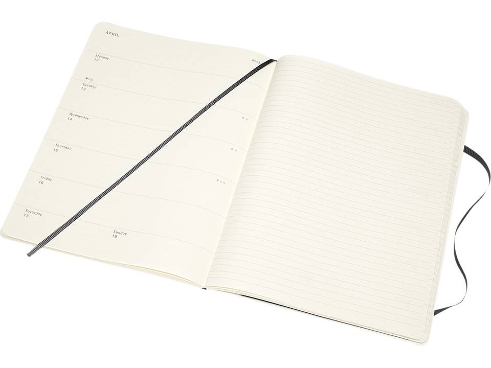 Moleskine 12M wekelijkse planner met zachte kaft 1
