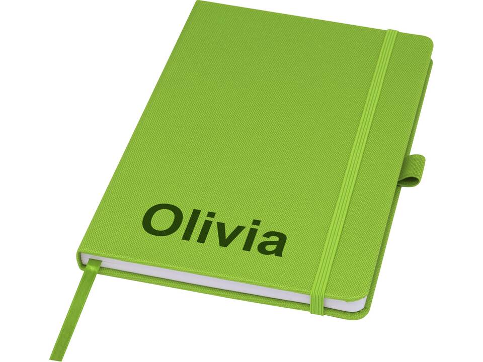 Notitieboek van gerecycleerd papier met gerecycleerde PET cover 64