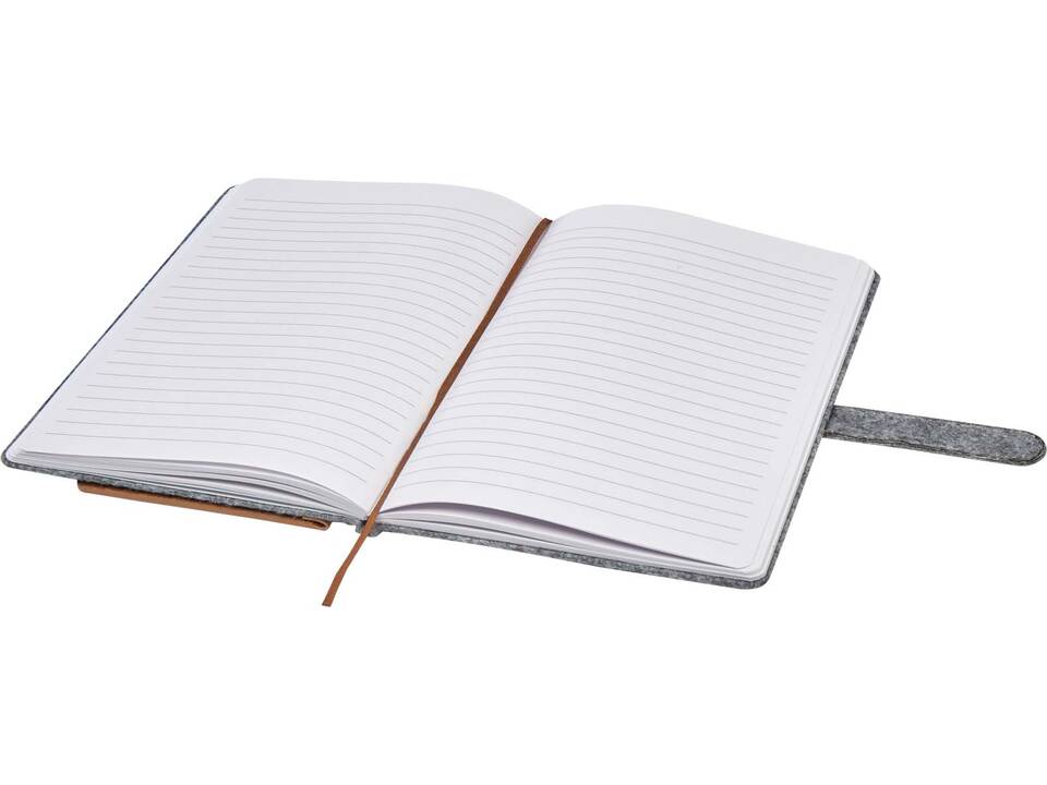 Viviana A5 notitieboek van gerecycled vilt en kurk 4