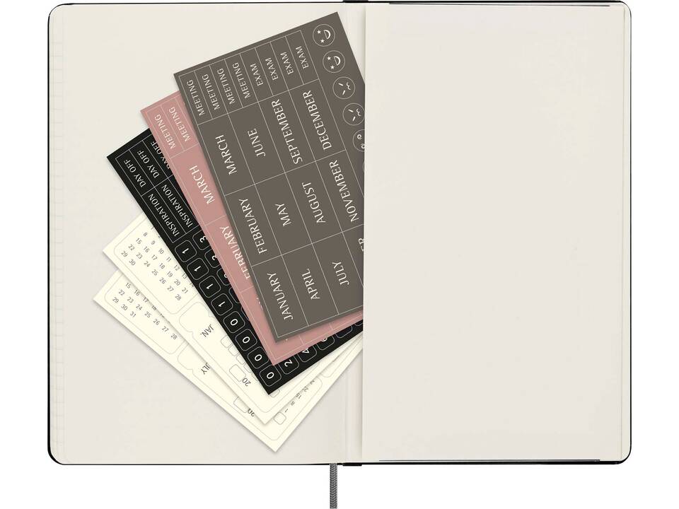 Moleskine ongedateerde weekplanner met harde kaft L 6