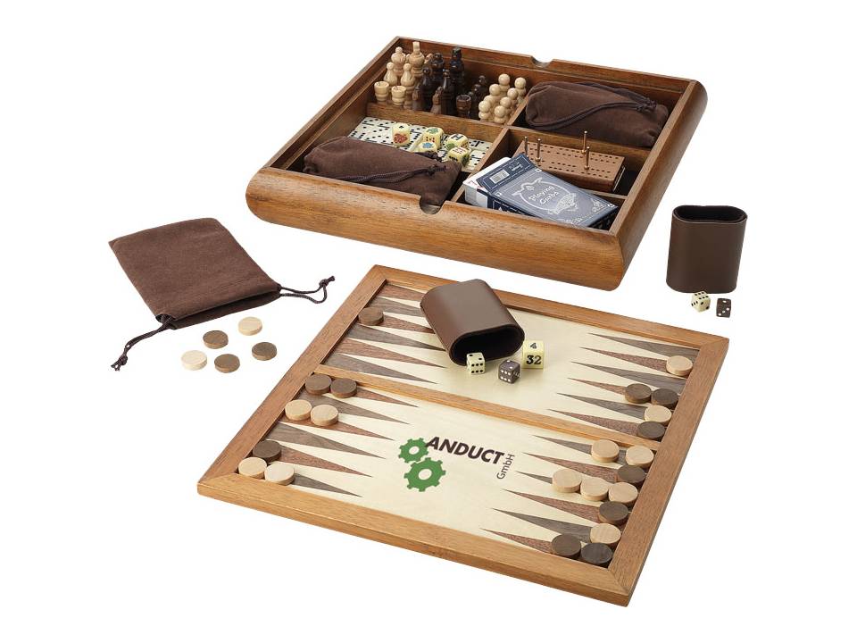 6 in 1 houten spellenset 1