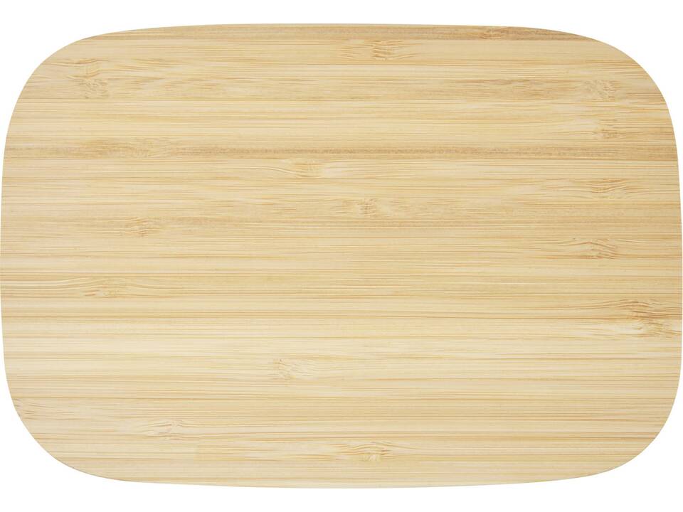 RVS lunchtrommel met bamboe deksel - 700 ml 3