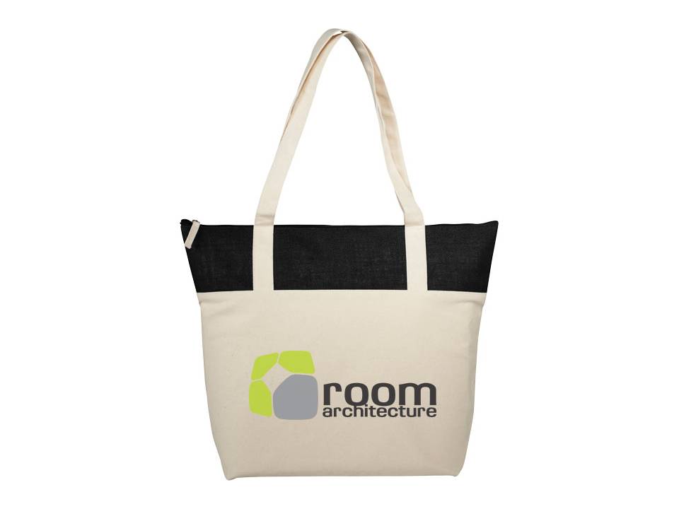 Jute en katoenen tas 11