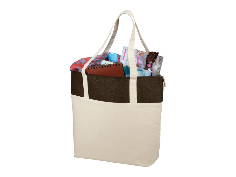 Jute en katoenen tas 5
