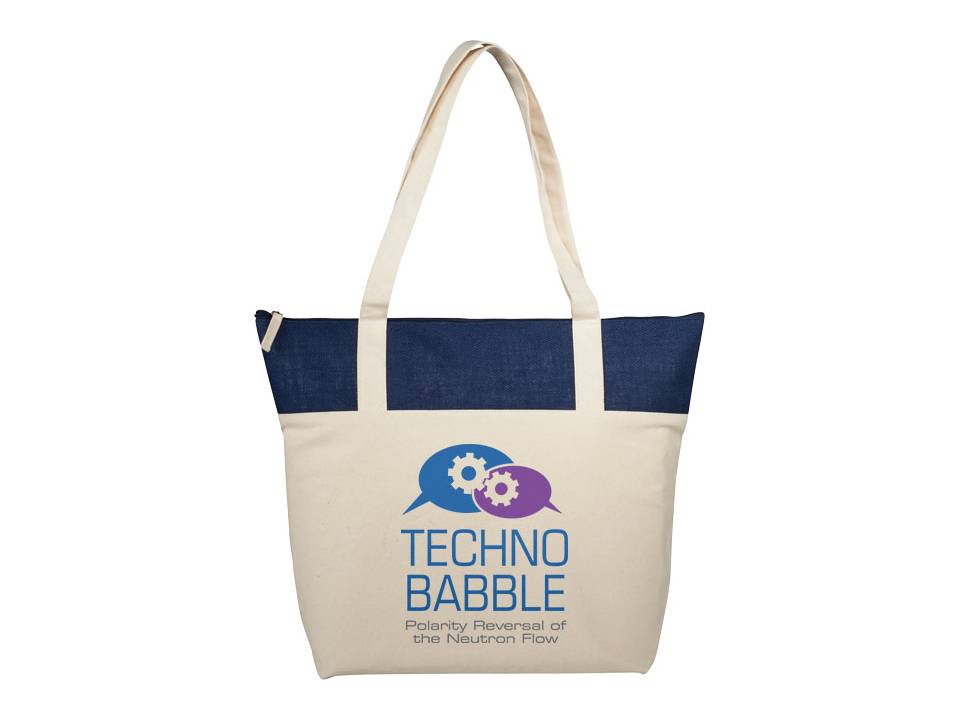 Jute en katoenen tas 9