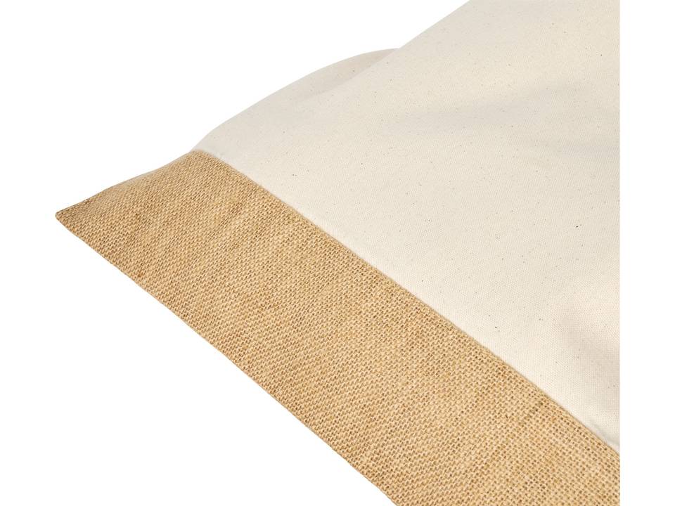 Delhi katoenen jute draagtas 38x42cm 3