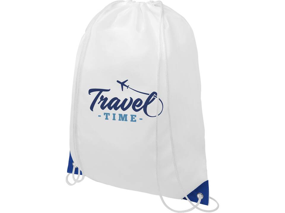 Rugzak met trekkoord sluiting en gekleurde hoeken 9