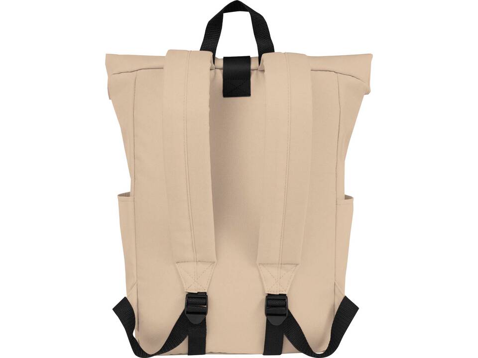 Byron 15,6" rugzak van GRS RPET met opgerolde bovenkant 18 L 4