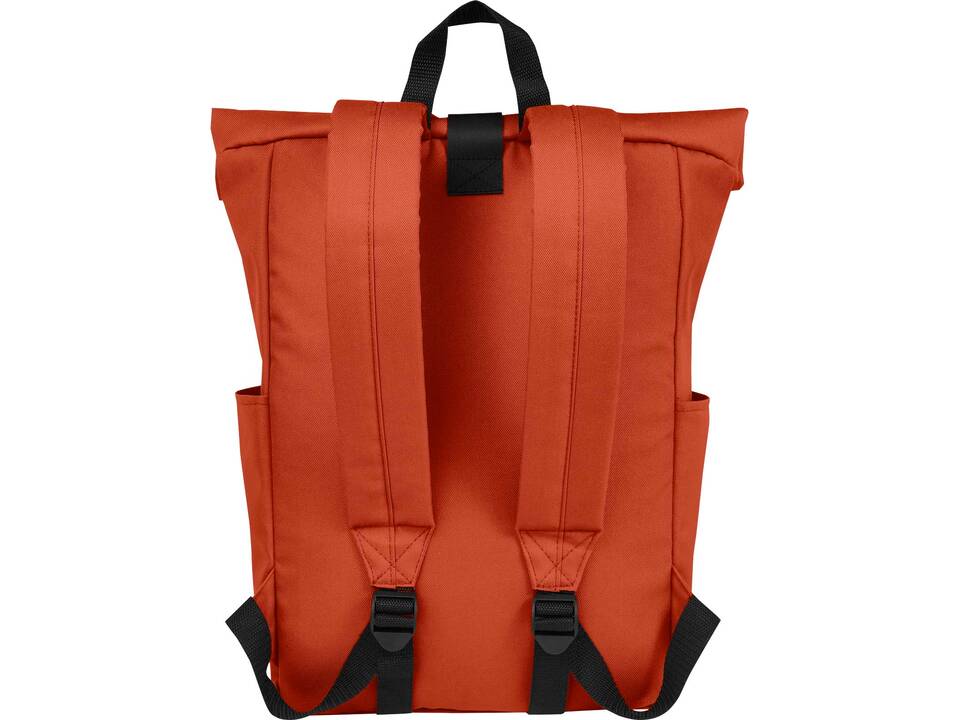 Byron 15,6" rugzak van GRS RPET met opgerolde bovenkant 18 L 11