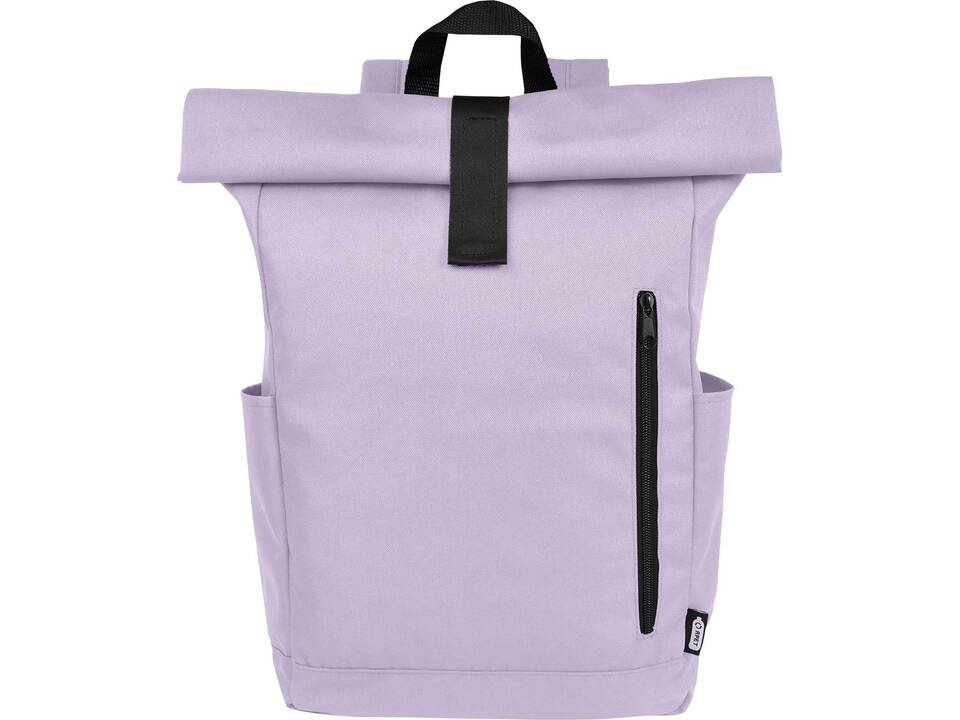 Byron 15,6" rugzak van GRS RPET met opgerolde bovenkant 18 L 24