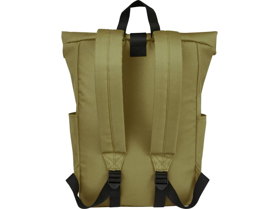 Byron 15,6" rugzak van GRS RPET met opgerolde bovenkant 18 L 52