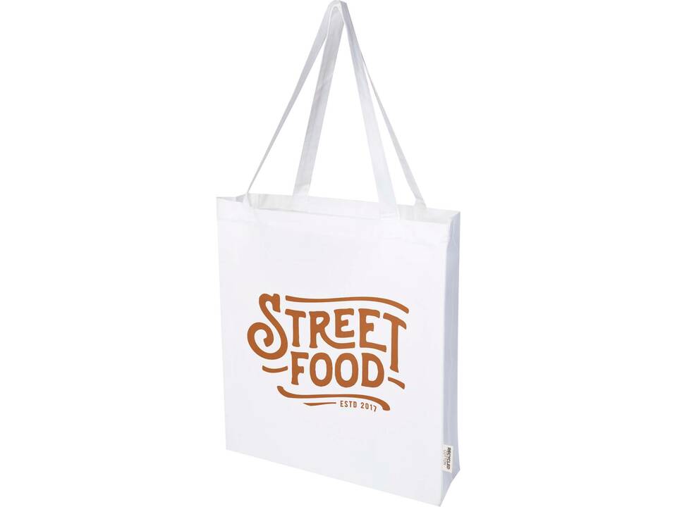 Madras draagtas van 140 g/m² GRS gerecycled katoen met inzetstuk 1