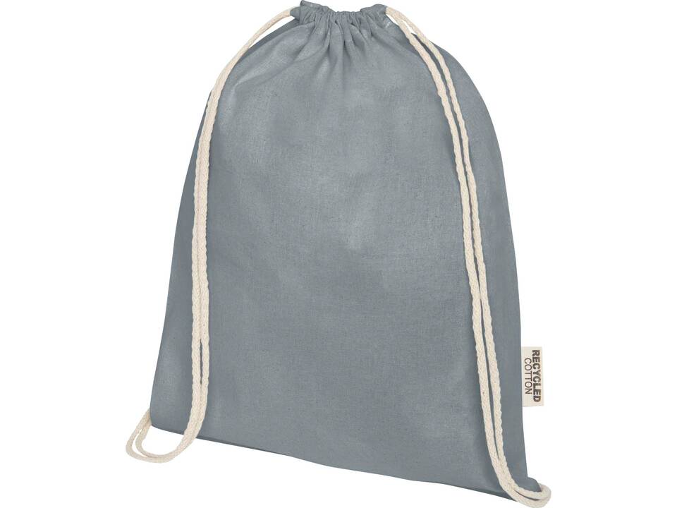 Oregon tas met trekkoord van 140 g/m² GRS gerecycled katoen 20
