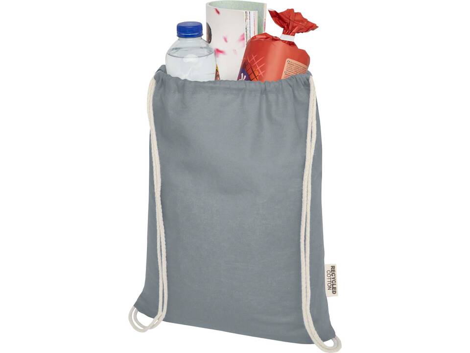 Oregon tas met trekkoord van 140 g/m² GRS gerecycled katoen 22
