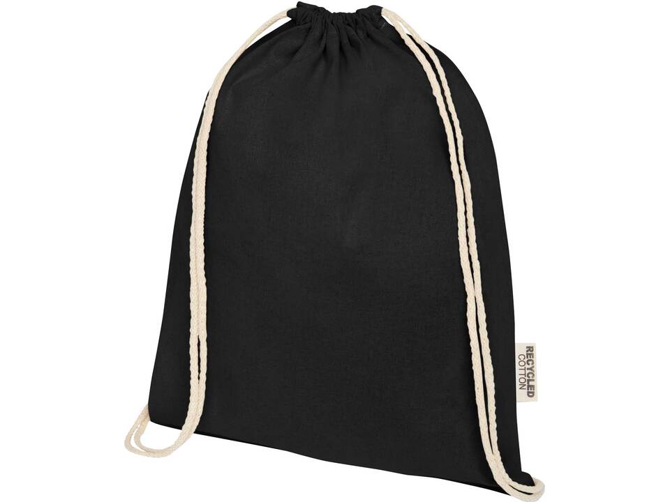 Oregon tas met trekkoord van 140 g/m² GRS gerecycled katoen 25