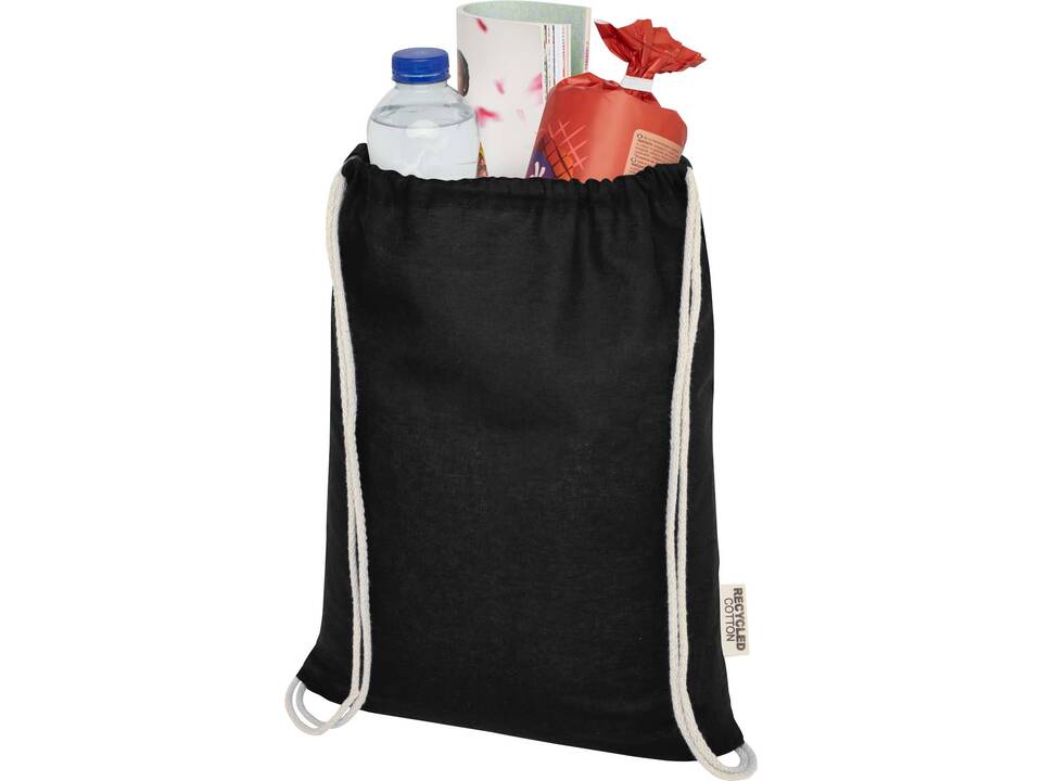 Oregon tas met trekkoord van 140 g/m² GRS gerecycled katoen 28