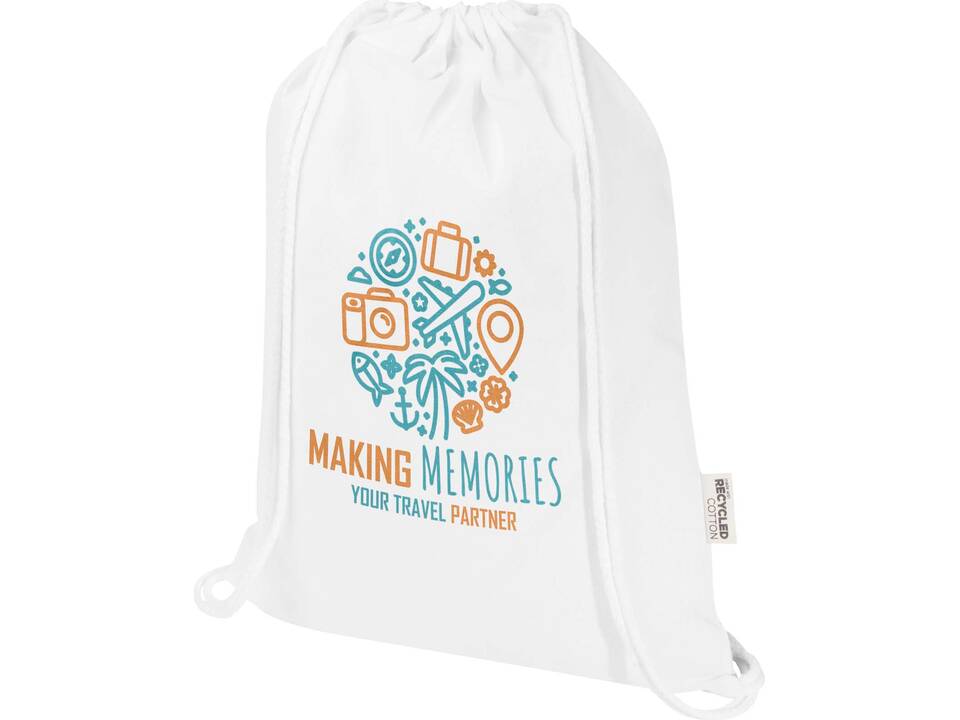 Oregon Blend 140 g/m² GRS gerecyclede tas met trekkoord 5 l 1