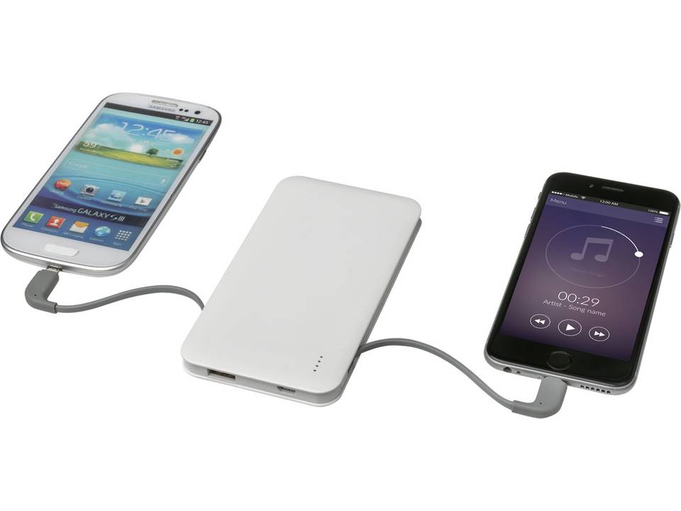 Powerbank met geïntegreerde MFi 2-in-1 kabel - 5000 mAh 1