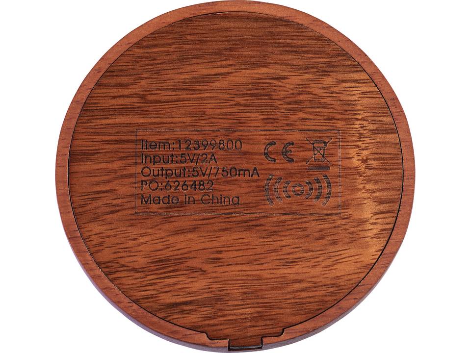 Bora draadloze oplaadpad - hout 3
