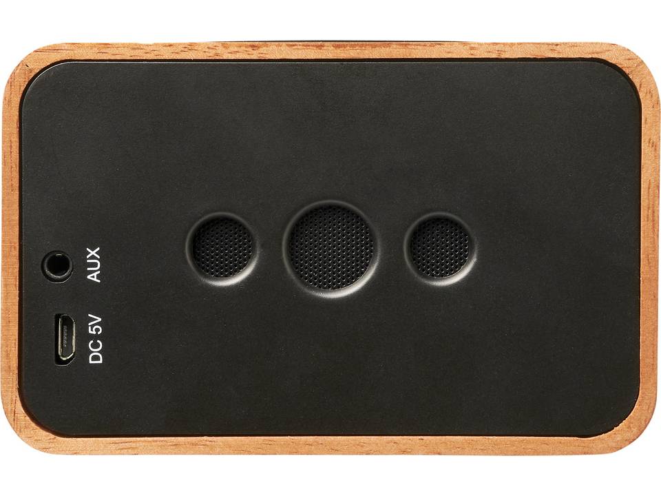 Houten speaker met draadloos oplaadstation 5