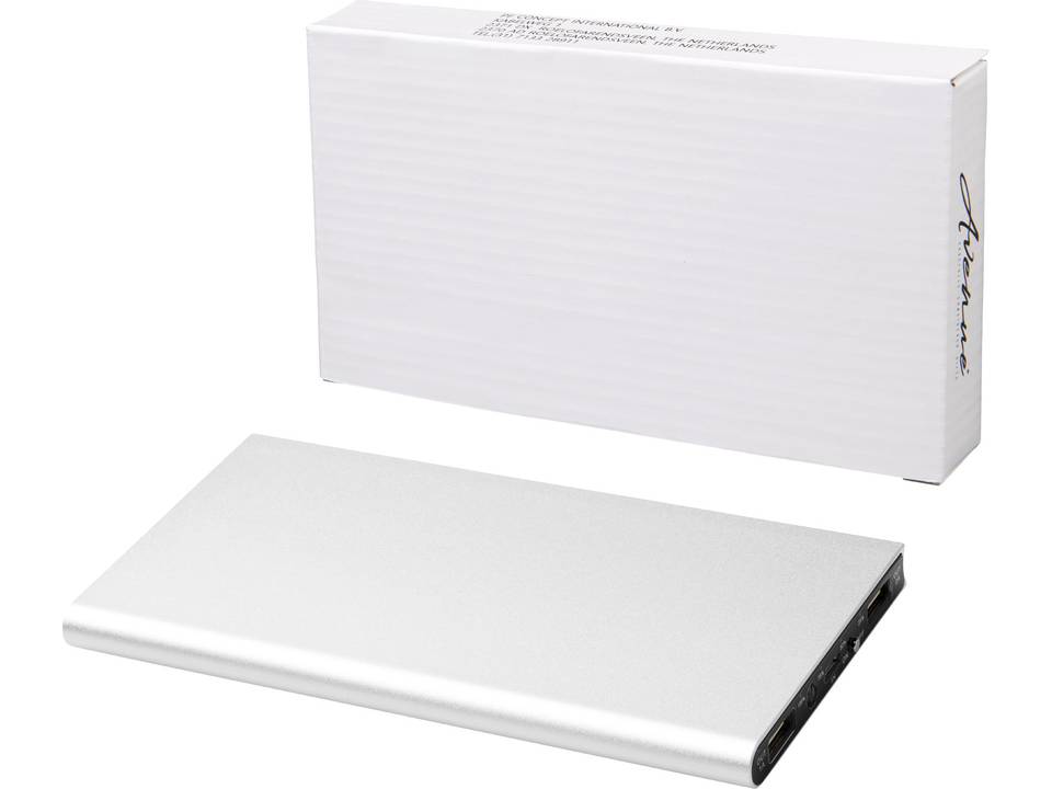 Plate aluminium powerbank - 8000 mAh 14