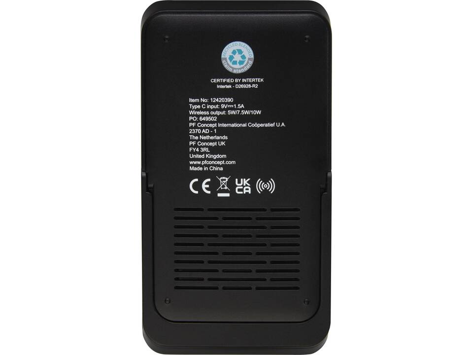 Loop 10W draadloos oplaadstation & telefoonstandaard van gerecycled plastic 4