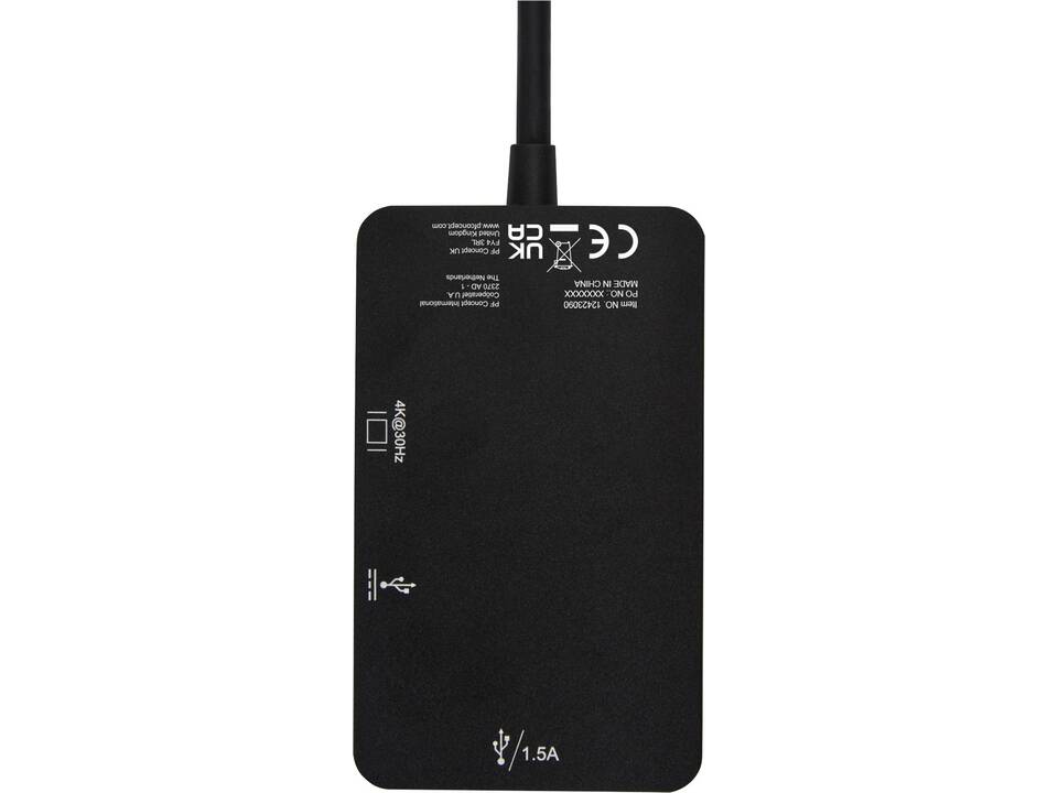 ADAPT aluminium Type-C multimedia-adapter - USB-A/Type-C/HDMI 2